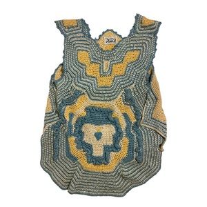 Vintage crochet sweater vest